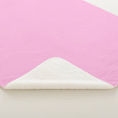 Couverture Sherpa Couleur solide rose pâle (3/4)