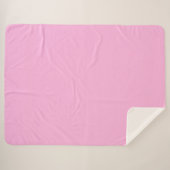 Couverture Sherpa Couleur solide rose pâle (Devant (Horizontal))
