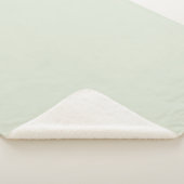 Couverture Sherpa Couleur solide vert Whisper (3/4)