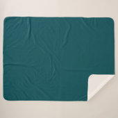 Couverture Sherpa Couleur solide verte de minuit (Devant (Horizontal))