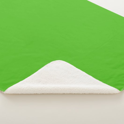 Couverture Sherpa Couleur solide verte Kelly (3/4)