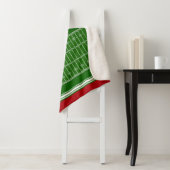 Couverture Sherpa Couleur, Texte, Couleur, Couleur Personnalisée Rou (En situation)