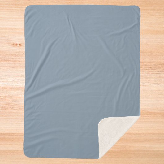 Couverture Sherpa Couleur uni bleu foncé