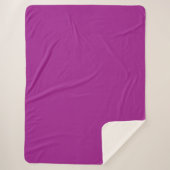 Couverture Sherpa Couleur Uni Violet Abstrait (Devant)