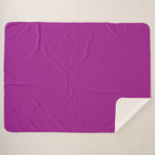 Couverture Sherpa Couleur Uni Violet Abstrait (Devant (Horizontal))