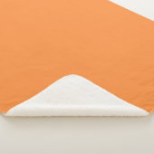 Couverture Sherpa Couleur unie orange simple monochrome (3/4)