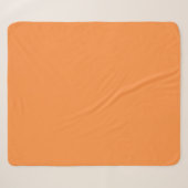 Couverture Sherpa Couleur unie orange simple monochrome (Devant (Horizontal))