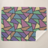 Couverture Sherpa Couleurs arc-en-ciel en mosaïque motif (Devant (Horizontal))
