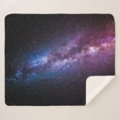 Couverture Sherpa Couleurs claires de la voie lactée (Devant (Horizontal))