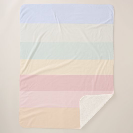 Couverture Sherpa Couleurs Douces (Devant)