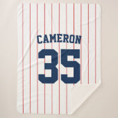 Couverture Sherpa Couleurs entièrement modifiables Nom des rayures d (Devant)