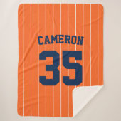 Couverture Sherpa Couleurs entièrement modifiables Nom des rayures d (Devant)