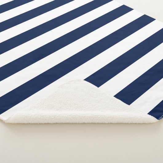 Couverture Sherpa Couleurs et bandes blanches modifiables (3/4)