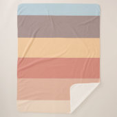 Couverture Sherpa Couleurs pastel automnales (Devant)