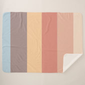Couverture Sherpa Couleurs pastel automnales (Devant (Horizontal))