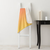 Couverture Sherpa Couleurs simples - Jaune à Misty Pink ombre (En situation)