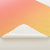 Couverture Sherpa Couleurs simples - Jaune à Misty Pink ombre (3/4)