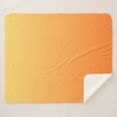 Couverture Sherpa Couleurs simples - Ombre jaune et orange (Devant (Horizontal))