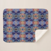 Couverture Sherpa Couleurs violettes de chaos (Devant (Horizontal))