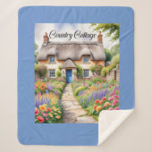 Couverture Sherpa "Country Cottage" (Devant)