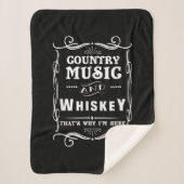 Couverture Sherpa Country Music And Whiskey That's Why I'm Here (Devant)
