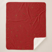 Couverture Sherpa Coup De Feu Rouge Sur Votre Photo (Devant)