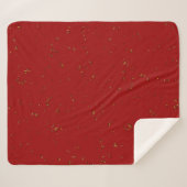 Couverture Sherpa Coup De Feu Rouge Sur Votre Photo (Devant (Horizontal))