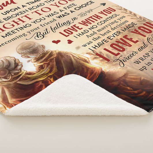 Couverture Sherpa Couple À Une Femme Merveilleuse Une Fois À Un Mari (3/4)