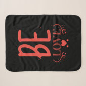 Couverture Sherpa Couple Cadeau Be Love (Devant (Horizontal))