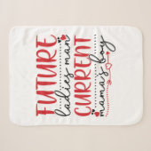 Couverture Sherpa Couple Cadeau Current Mama Boy (Devant (Horizontal))