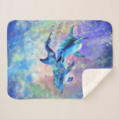 Couverture Sherpa Couple Dolphin Sherpa Blanket (Devant (Horizontal))