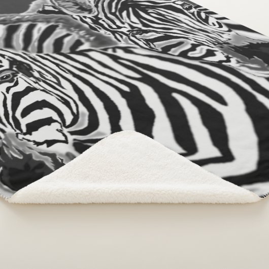 Couverture Sherpa Couple Zebra Sherpa Blanket (3/4)