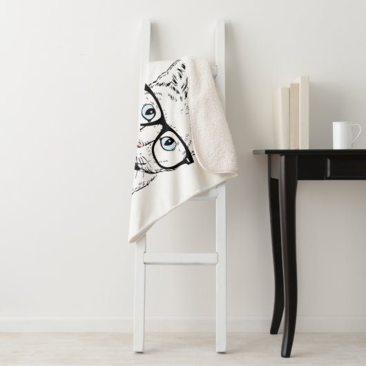 Couverture Sherpa Couples de chat (En situation)