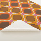 Couverture Sherpa Courbes rétro : 60s-les années 70 Wallpaper Textur (3/4)