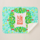 Couverture Sherpa Couronne brillante et brillante (Devant (Horizontal))