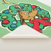 Couverture Sherpa Couronne de Noël de Grinch | Max (3/4)