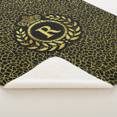 Couverture Sherpa Couronne royale Deco de guirlande de laurier de (3/4)