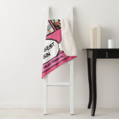 Couverture Sherpa Cousin Cool Girly Pink Fun Comic Photo Collage (En situation)