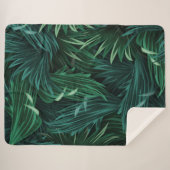 Couverture Sherpa Coussin Inspiré Design Forêt (Devant (Horizontal))