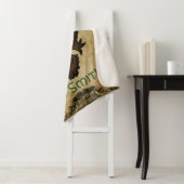 Couverture Sherpa Coutume effrénée héraldique de lion (En situation)