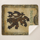 Couverture Sherpa Coutume effrénée héraldique de lion (Devant (Horizontal))