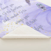 Couverture Sherpa Cover You With His Feathers Bible Quote Ps 91:4 Sh (3/4)