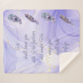 Couverture Sherpa Cover You With His Feathers Bible Quote Ps 91:4 Sh (Devant (Horizontal))