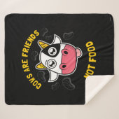 Couverture Sherpa Cows Are Friends Not Food (Devant (Horizontal))