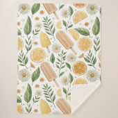 Couverture Sherpa Cozy Citrus Popsicle Sherpa Blanket – Large (Devant)