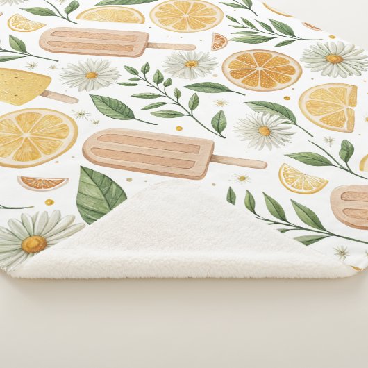 Couverture Sherpa Cozy Citrus Popsicle Sherpa Blanket – Large (3/4)