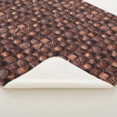 Couverture Sherpa Cozy Contemporary Sweet Trendy Chocolate Pattern (3/4)