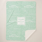 Couverture Sherpa Cozy Gift for Grandmother Hand Lettered Blanket (Devant)