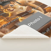 Couverture Sherpa Cozy Library Squirrel Teacher Appreciation Blanket (3/4)