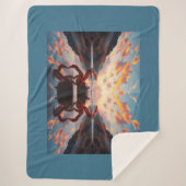 Couverture Sherpa crab reflection art (Devant)